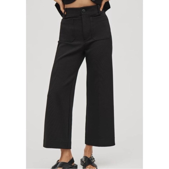 Anthropologie Maeve The Colette Ponte Crop Wide-Leg Pants Size 26 - Picture 11 of 11